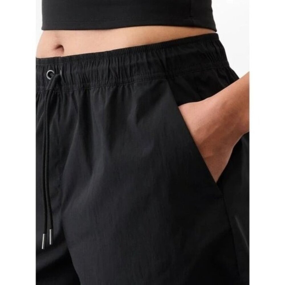 Athleta S Midday Mid Rise Poplin Short Black Small - Picture 3 of 6